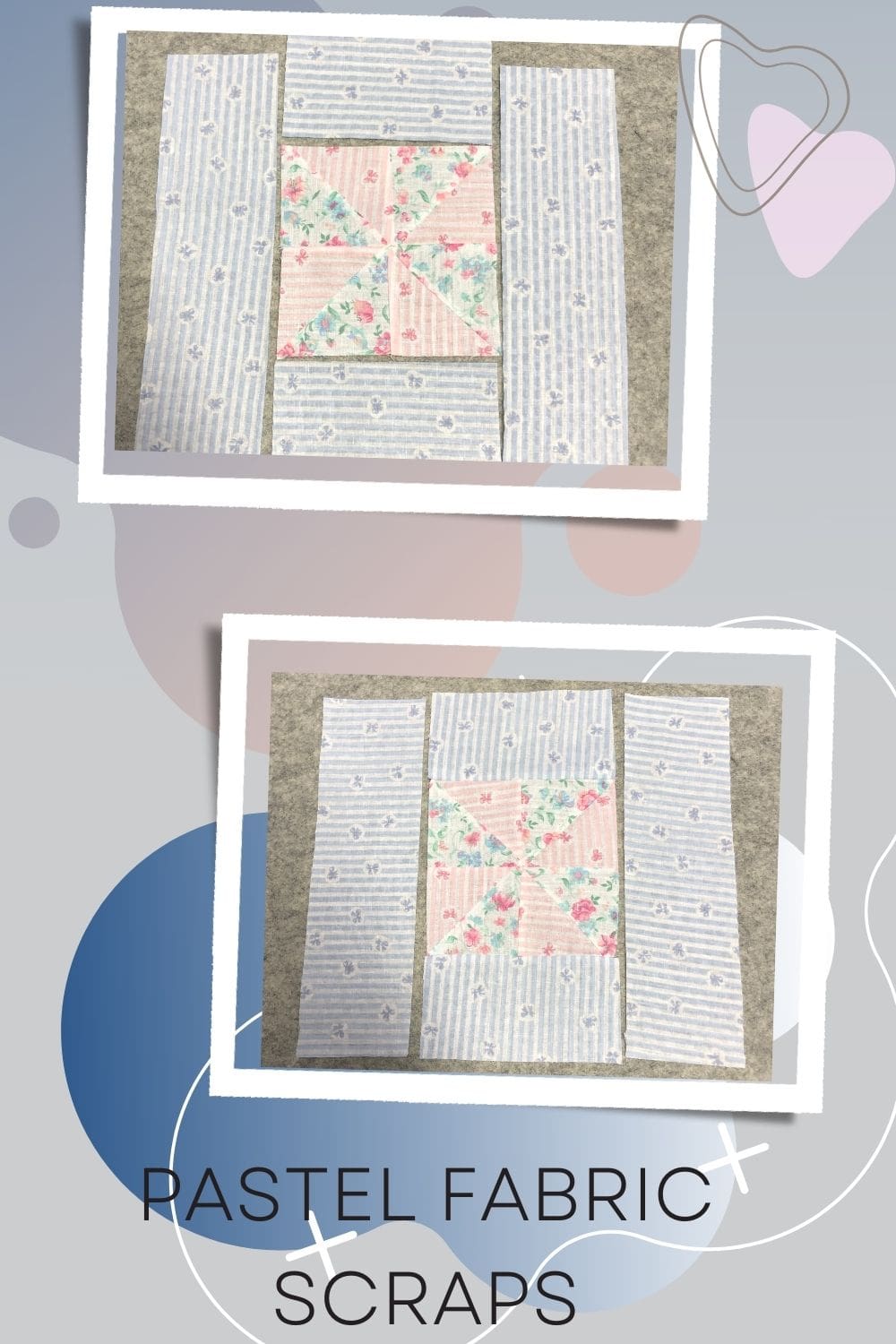 pastel fabric scraps