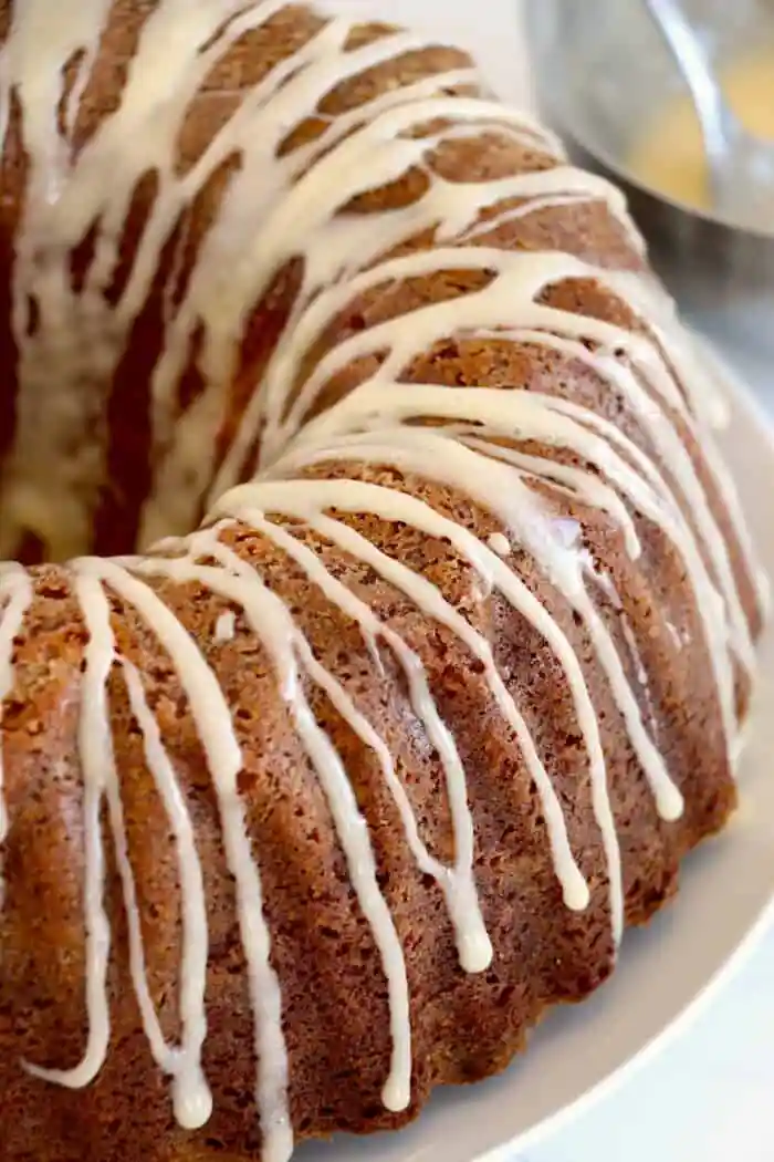 Eggnog Pound Cake with Glaze