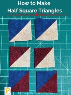 How to Make Half Square Triangles