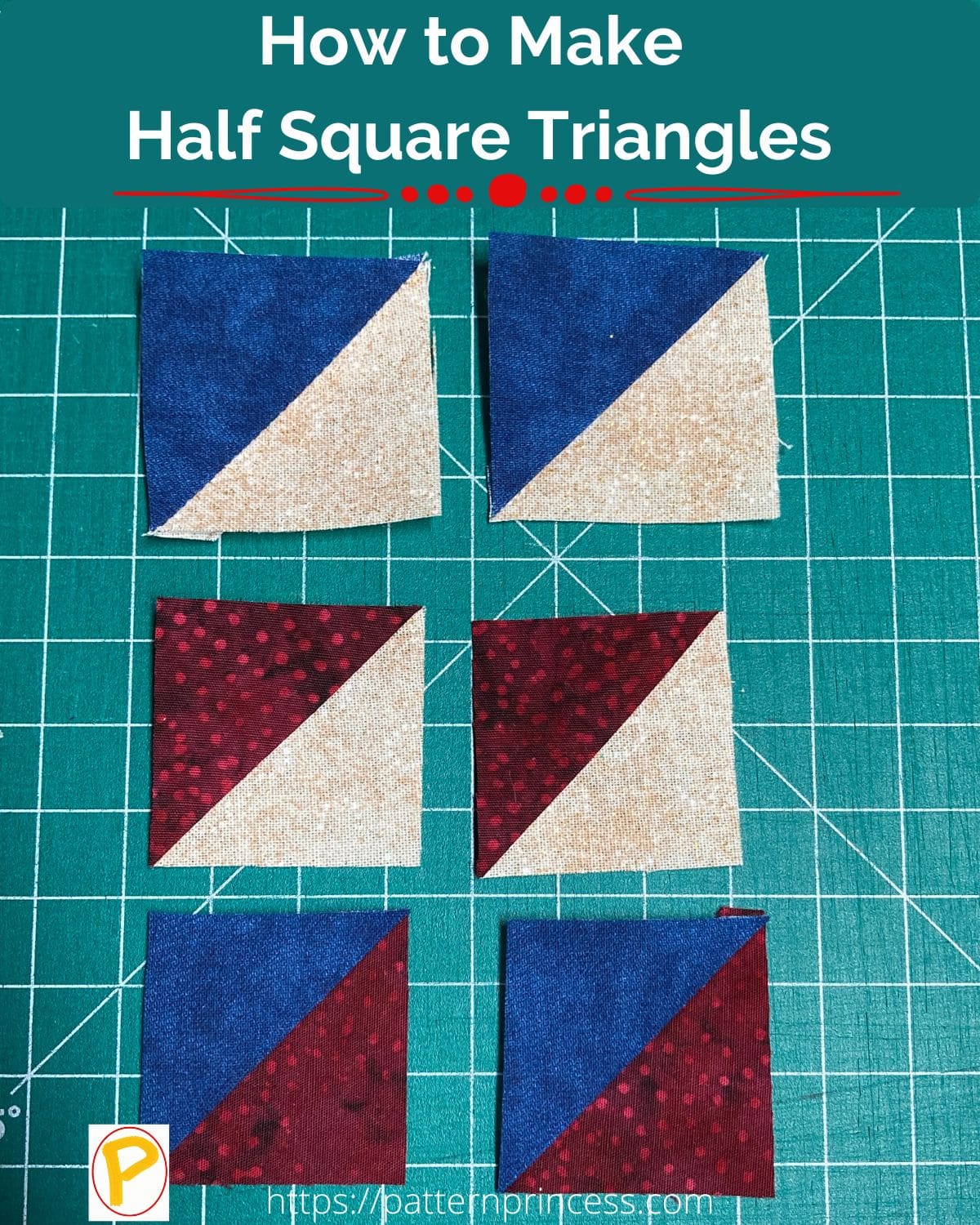 How to Make Half Square Triangles