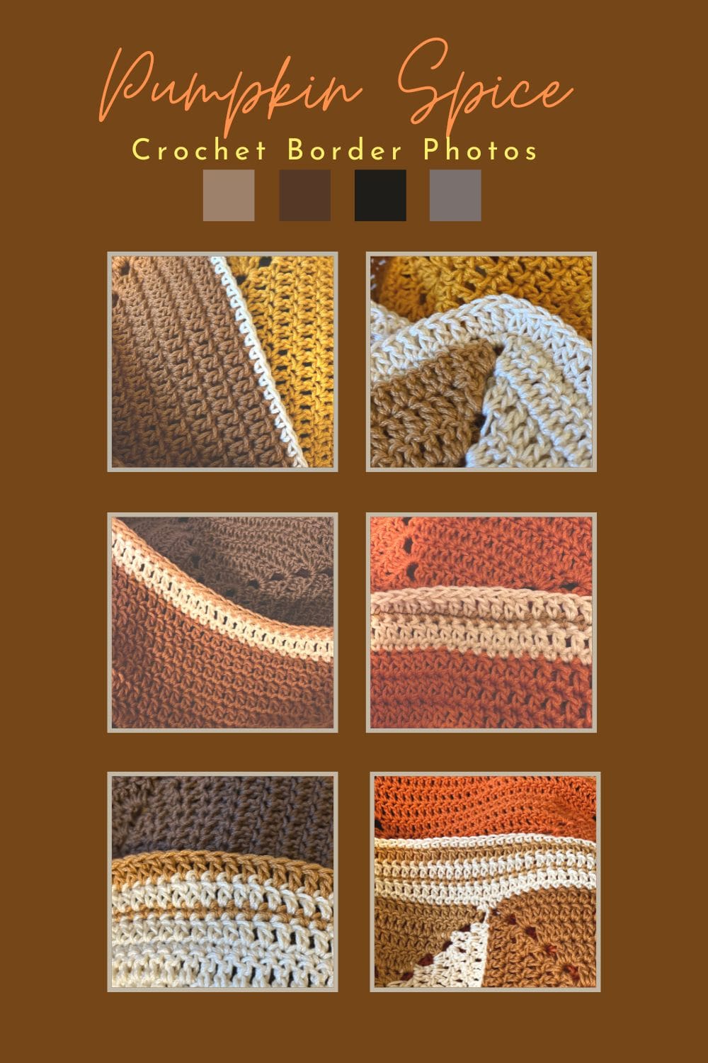 Pumpkin Spice Crochet Border