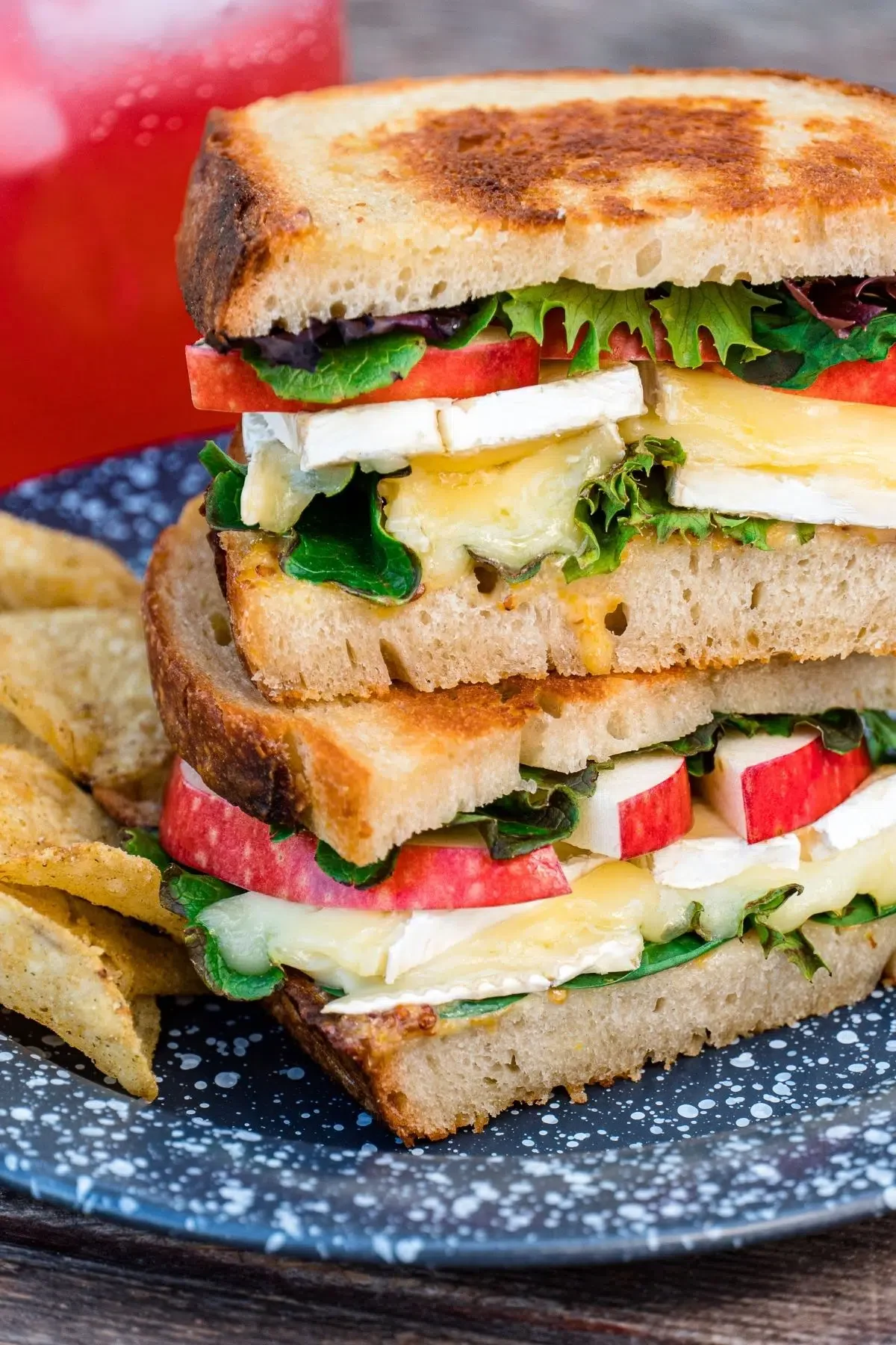 Apple Brie with Baby Greens