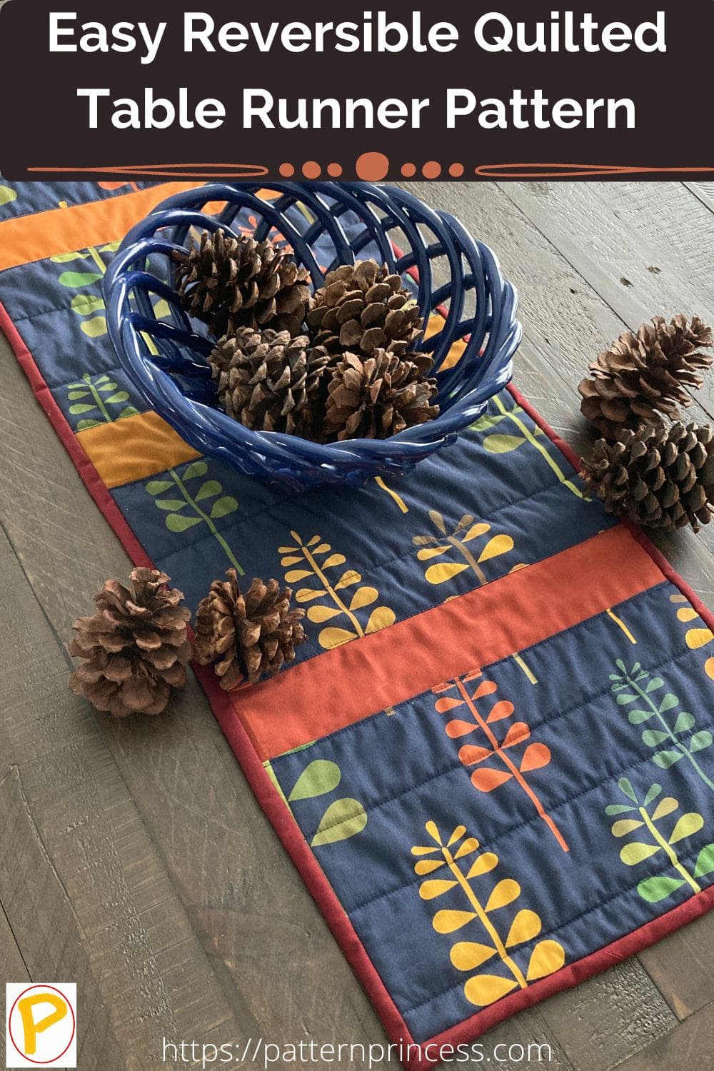 Easy Reversible Quilted Table Runner Pattern