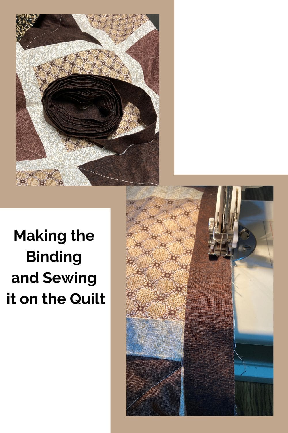 Making the Binding and Sewing it on the Quilt