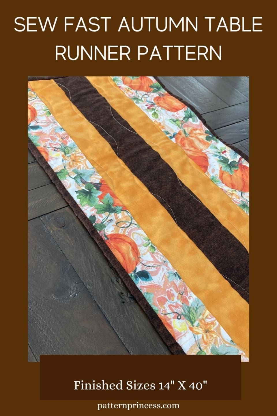 Sew Fast Autumn Table Runner Pattern - Pattern Princess