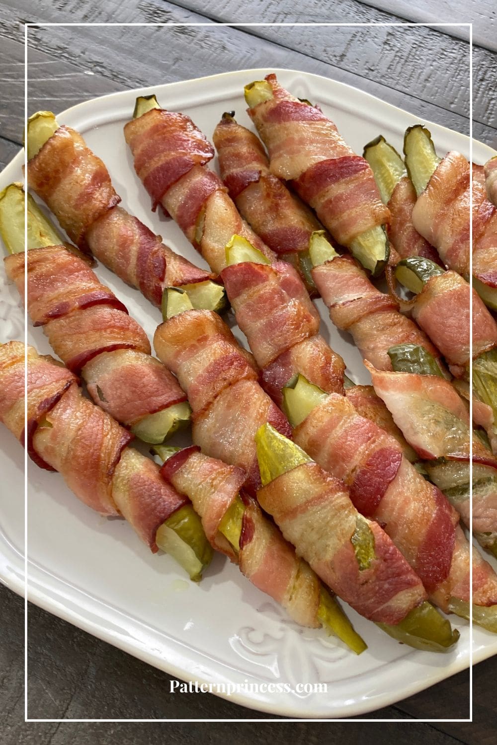 easy make ahead bacon and pickle appetizer