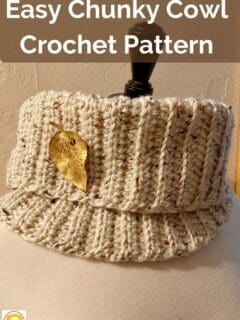 Easy Chunky Cowl Crochet Pattern