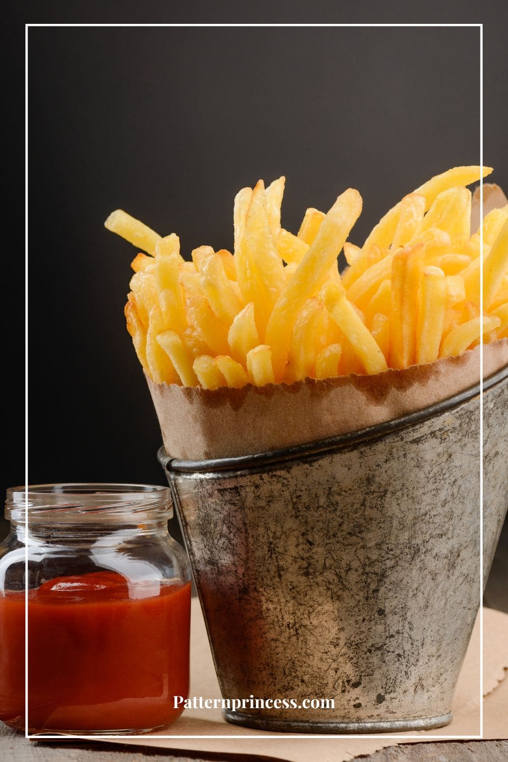 Homemade French Fries and ketchup