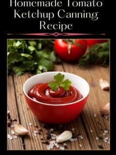 Homemade Tomato Ketchup Canning Recipe