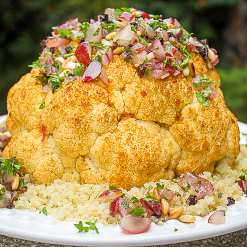 Roasted Head of Cauliflower