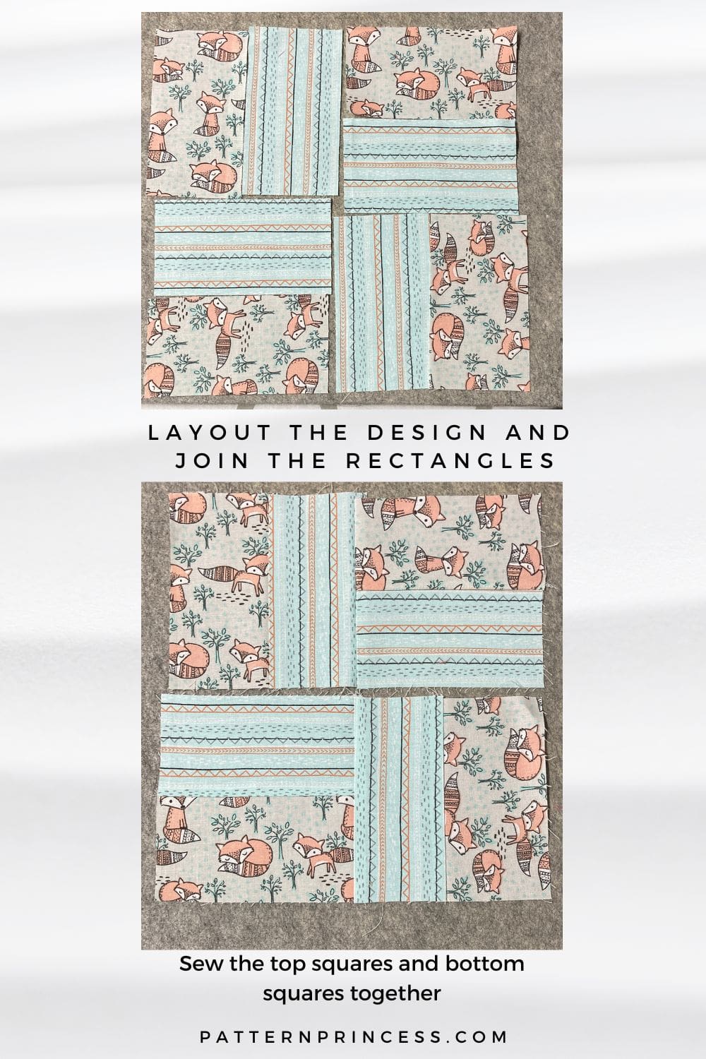 layout the design and join the rectangles