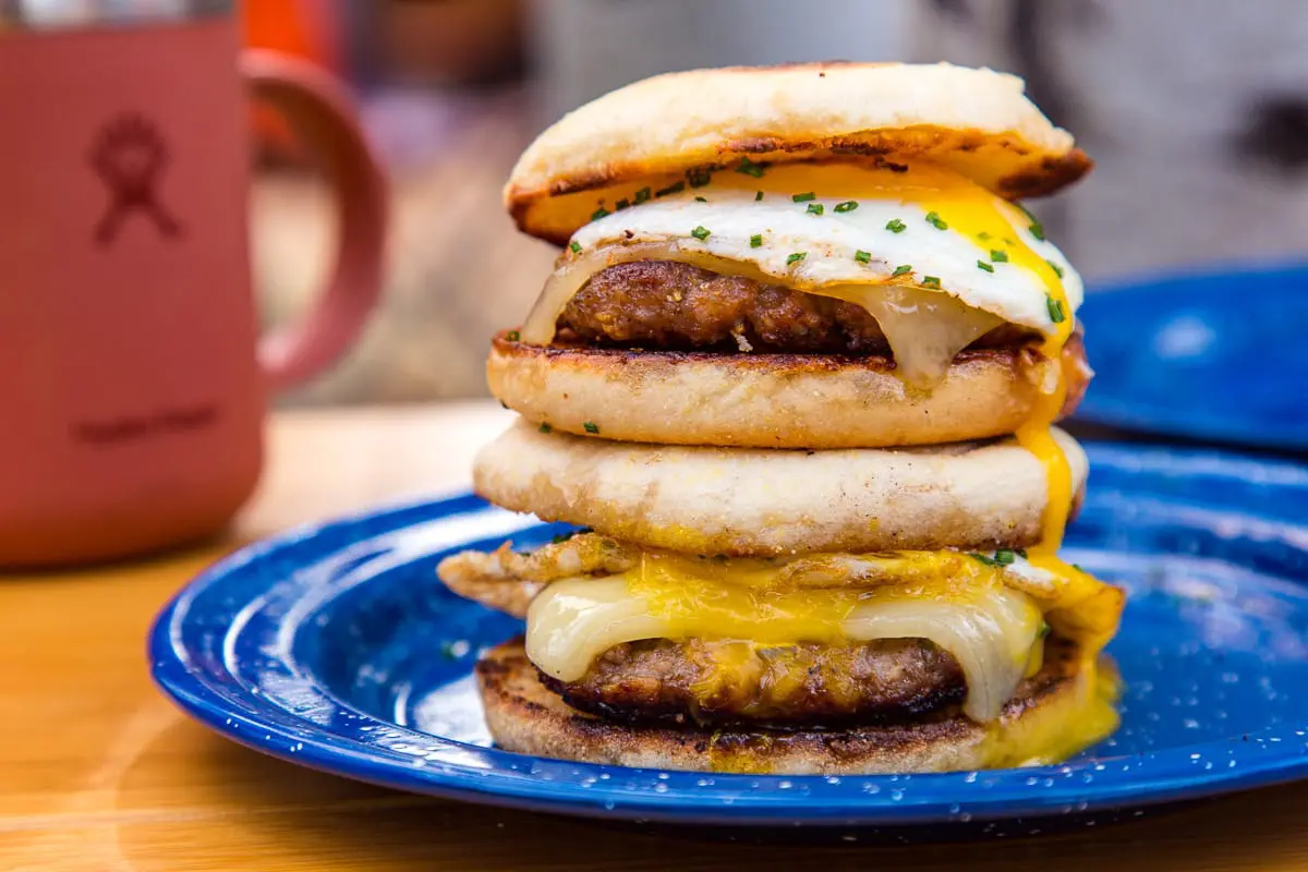 Apple Maple Sausage Breakfast Sandwiches