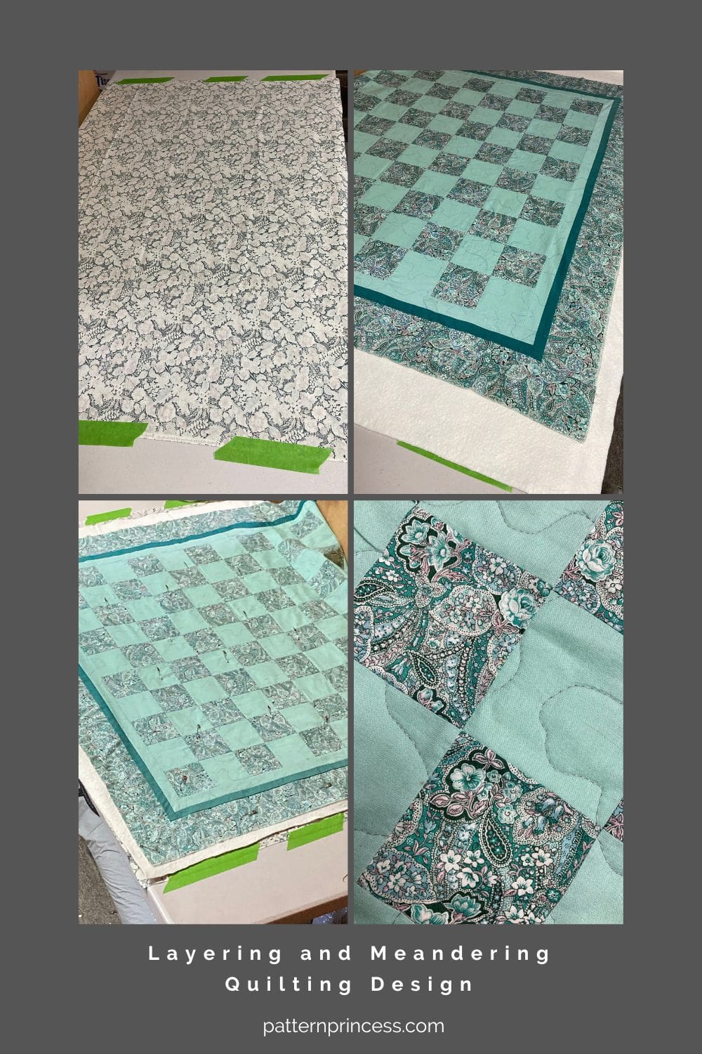 Layering and Meandering Quilting Design