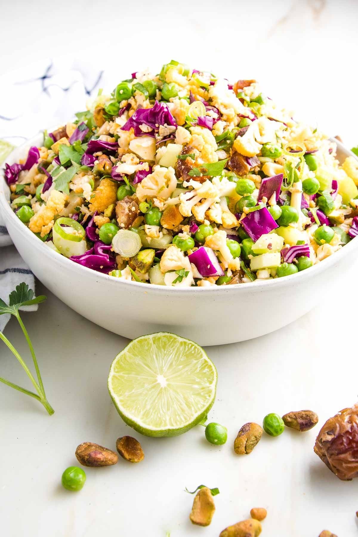 Raw Cauliflower Salad with Lime