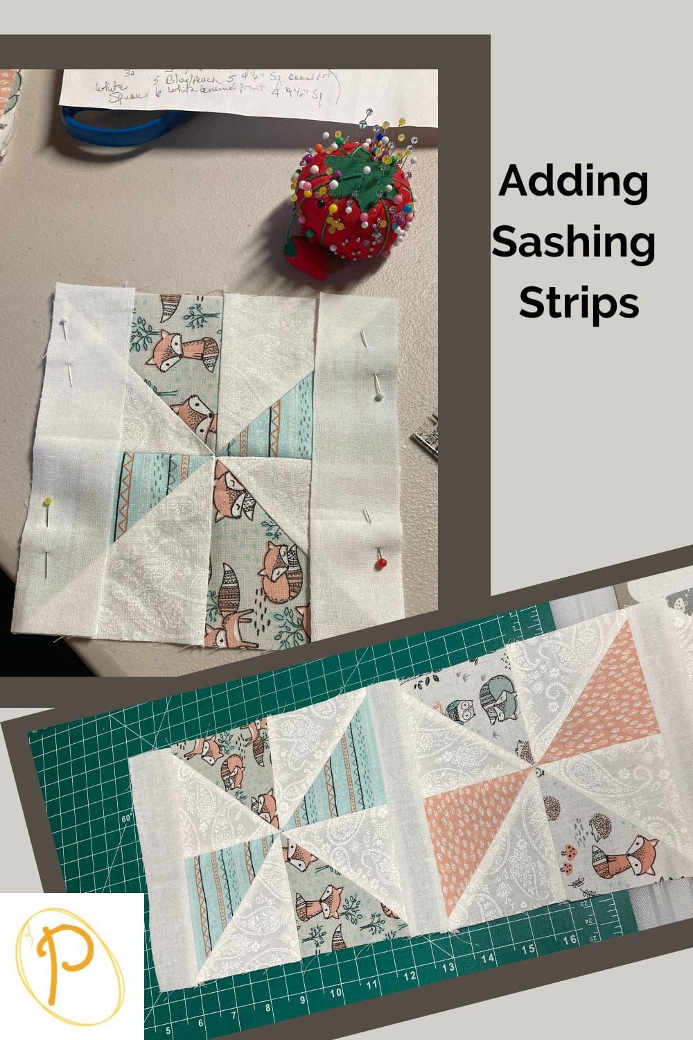 Adding Sashing Strips