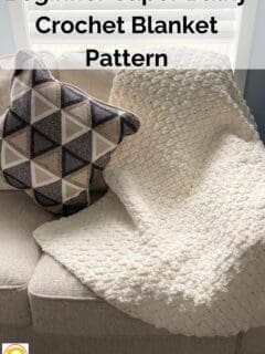 Beginner Super Bulky Crochet Blanket Pattern