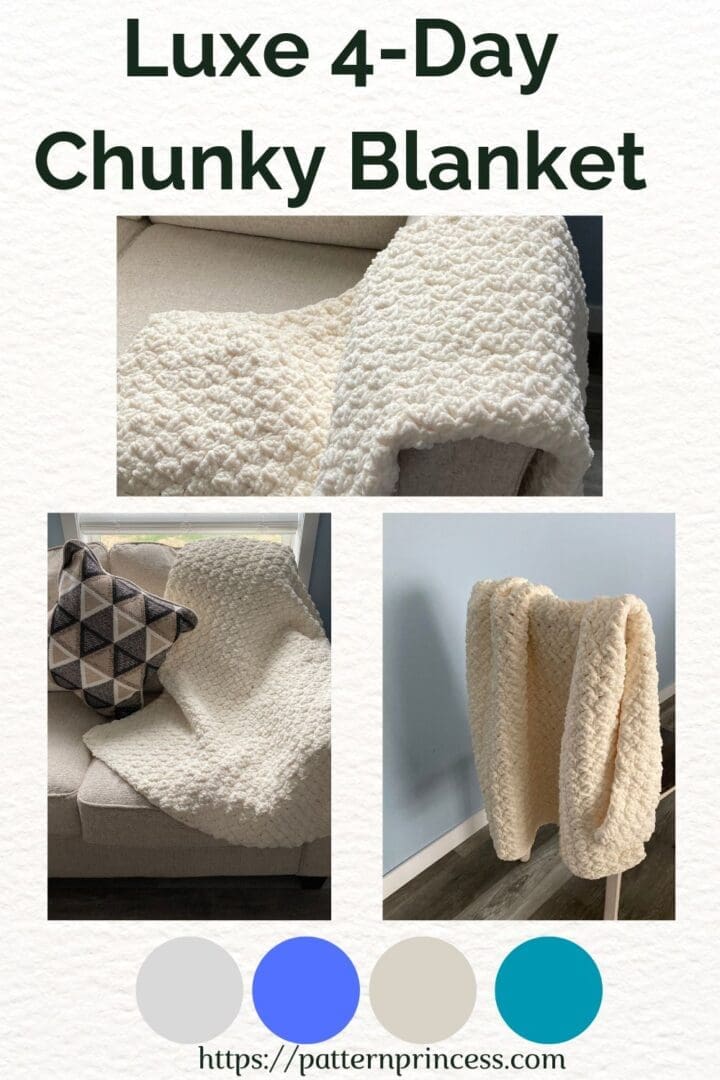 Beginner Super Bulky Crochet Blanket Pattern Pattern Princess