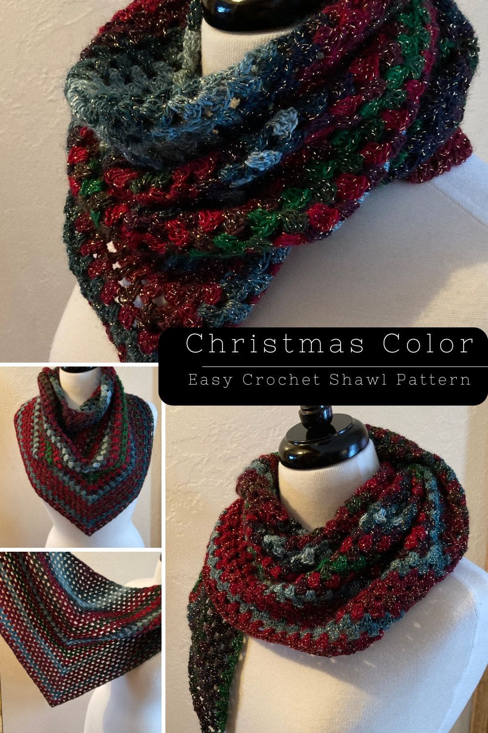 Easy crochet shawl pattern