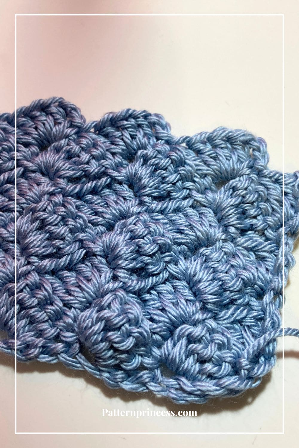 Slanted Double Crochet Clusters