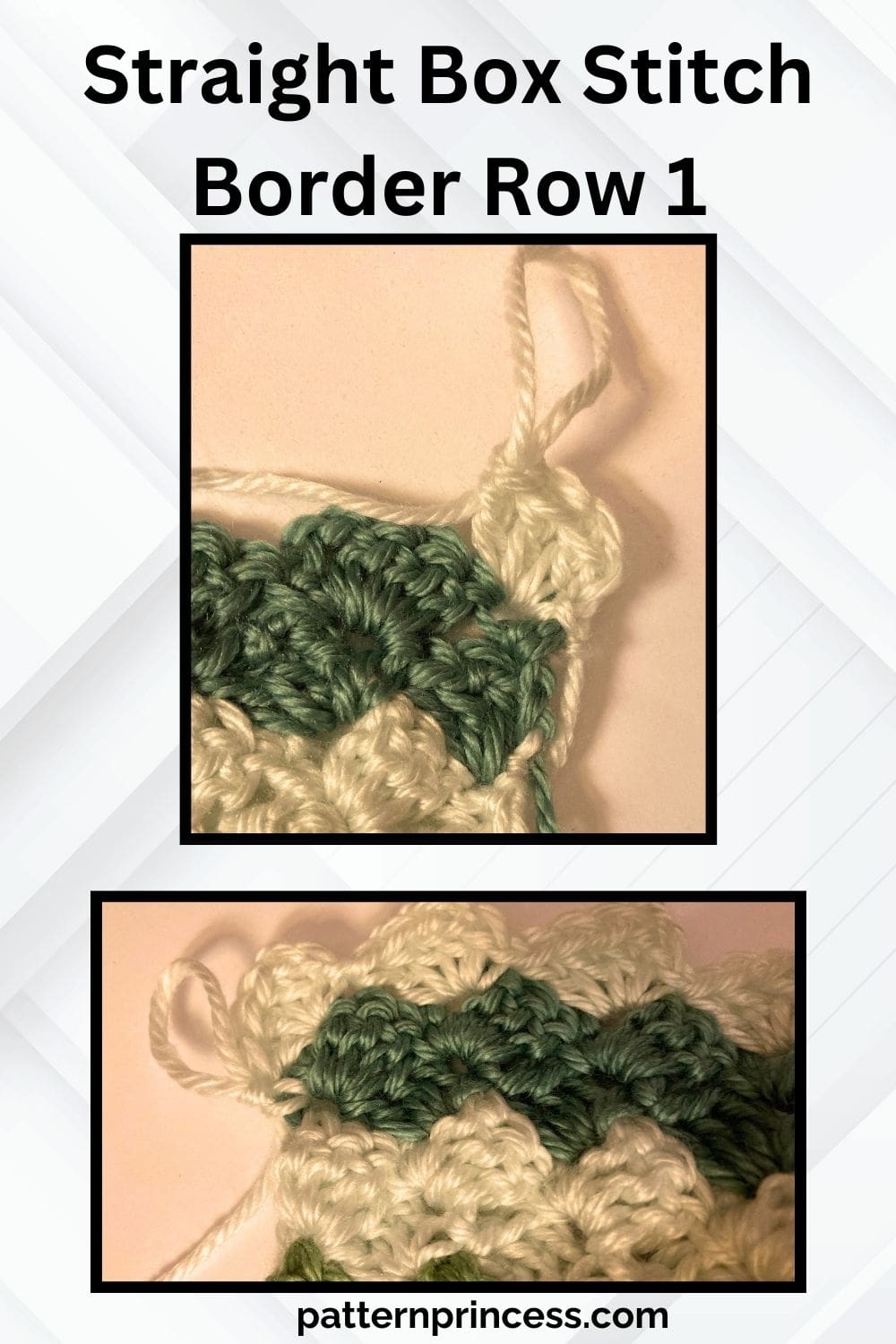 Straight Box Stitch Border Row 1