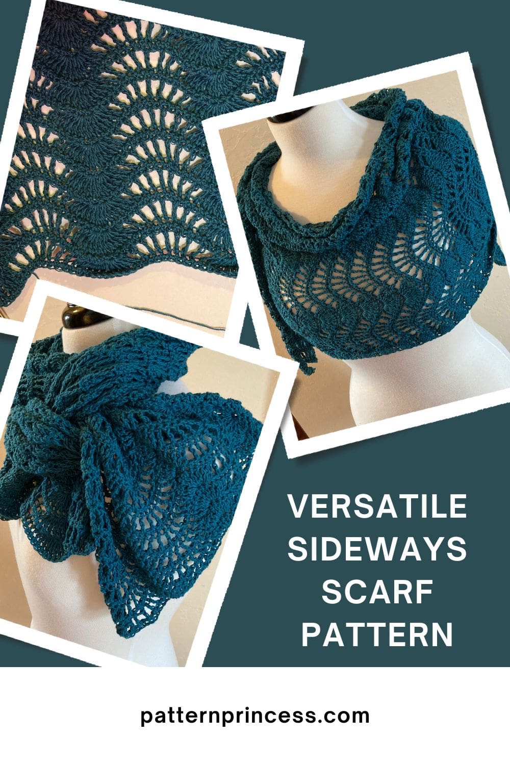 Versatile Sideways Scarf Pattern