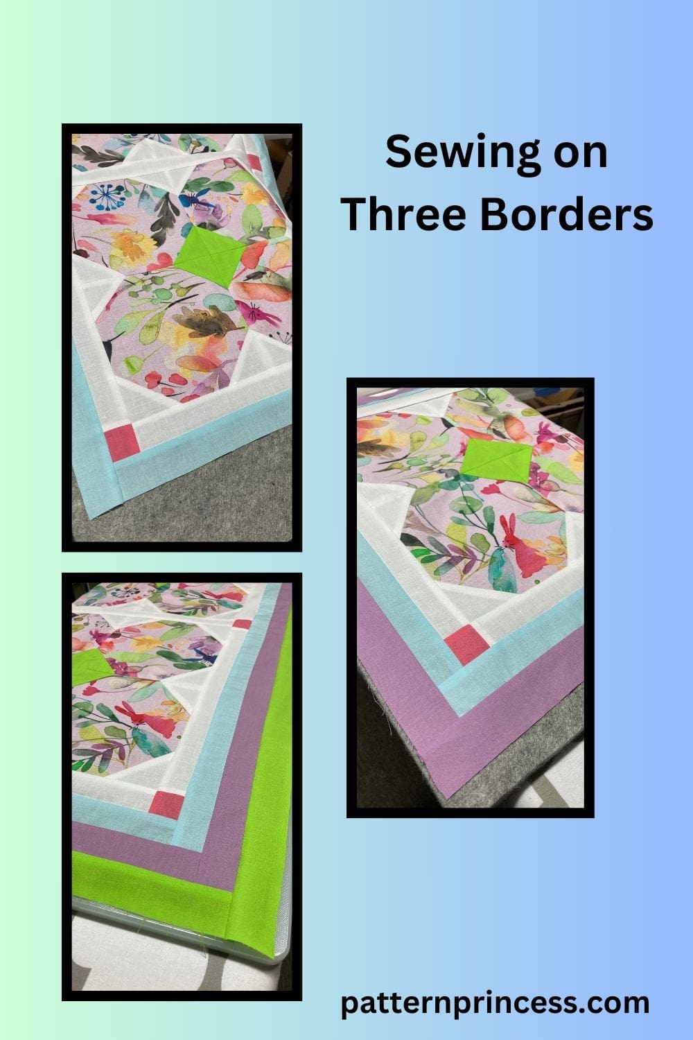 Sewing on Three Borders