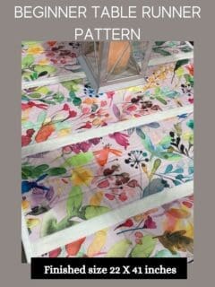 Spring Meadow Beginner Table Runner Pattern