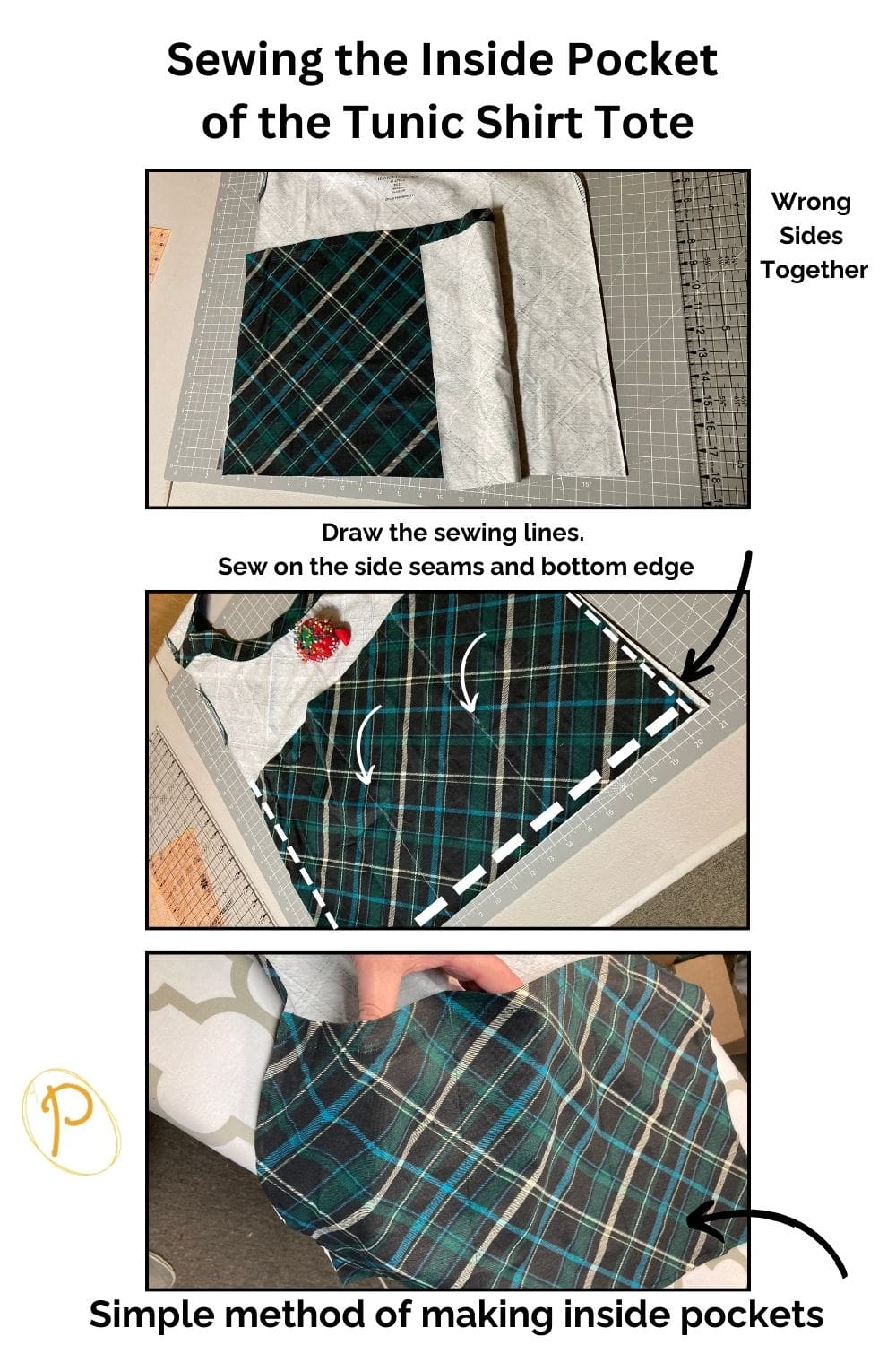 Sewing the Inside Pocket of the Shirt