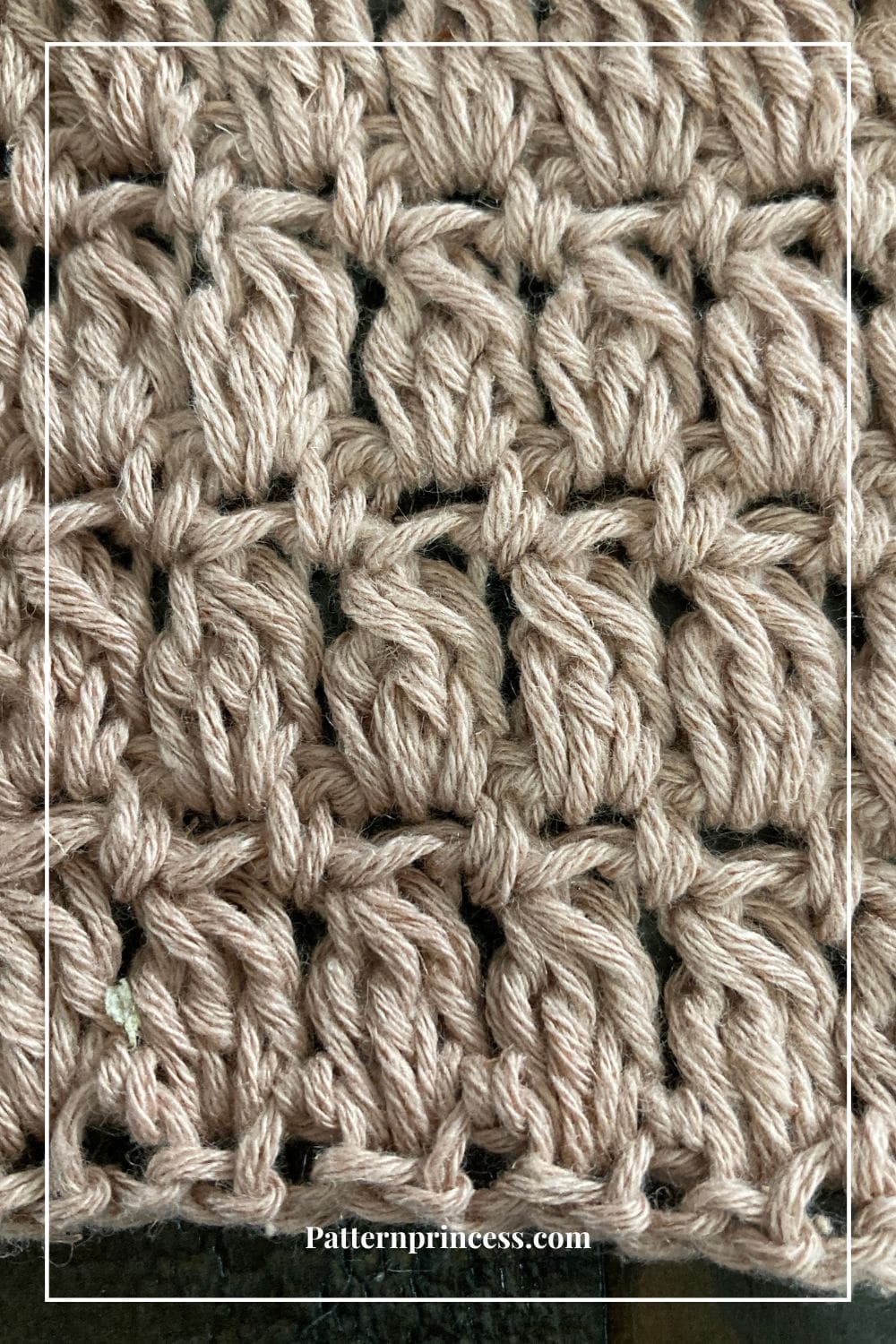Close up of Cluster Stitch