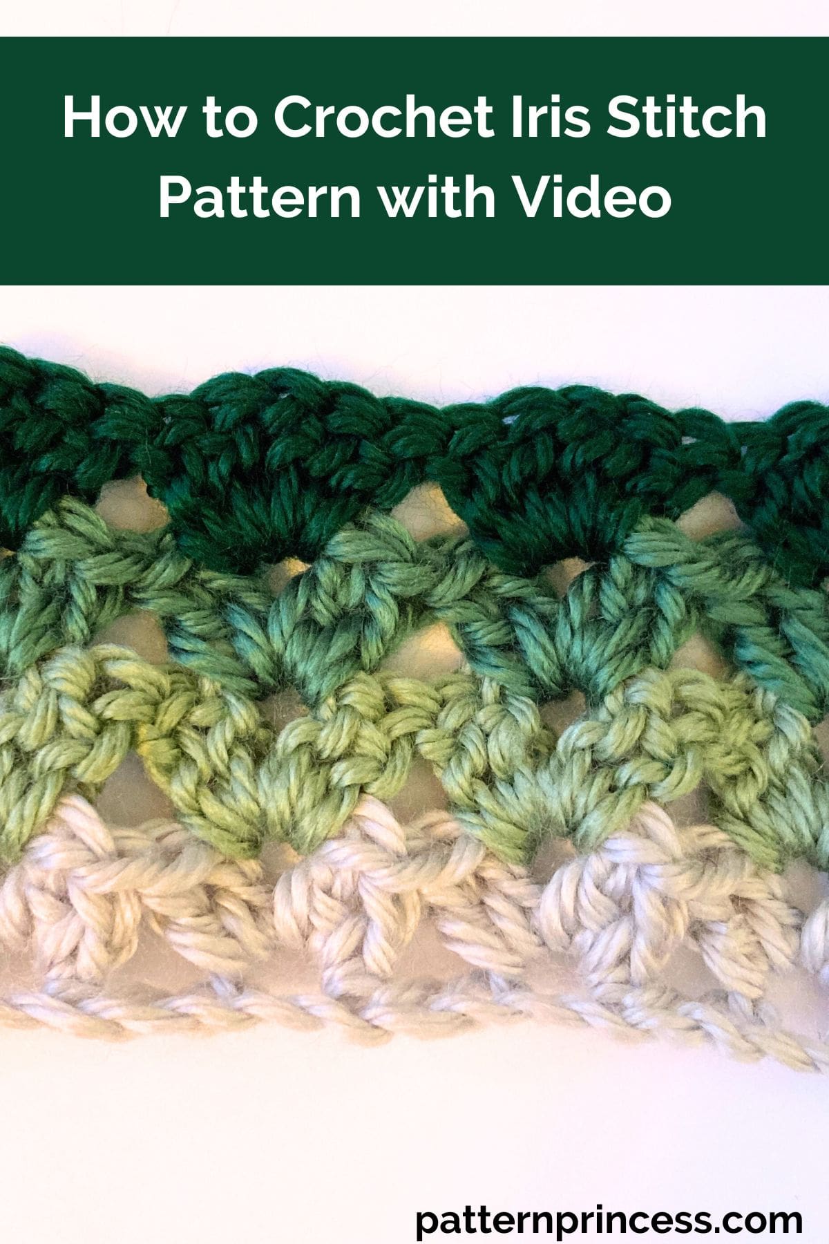 How to Crochet Iris Stitch Pattern with Video