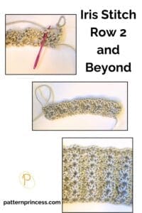 Iris Stitch Row 2 and Beyond