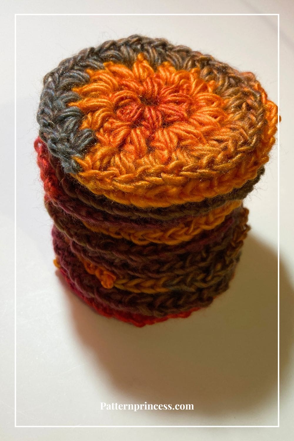 Stack of Circular Crochet Puffs