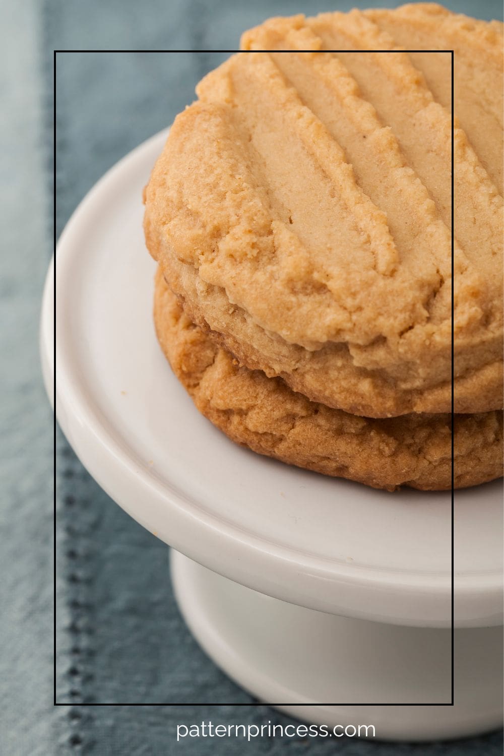 Bakery-Style Peanut Butter Cooked Stacked on Tray