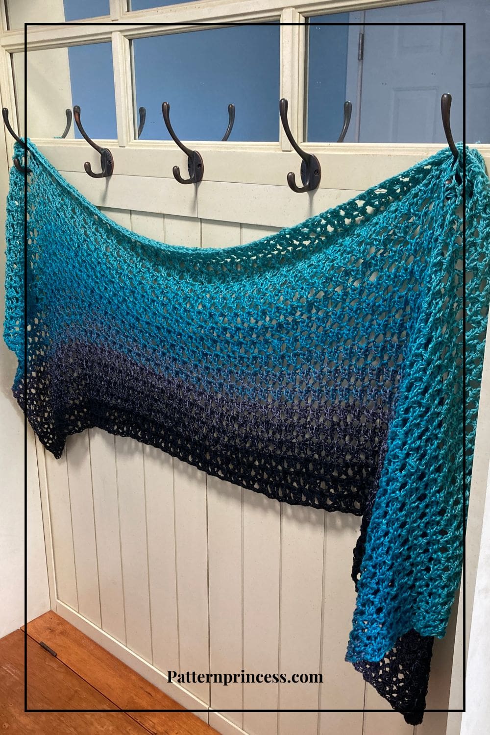 Beautiful Night in Paris Rectangle Shawl