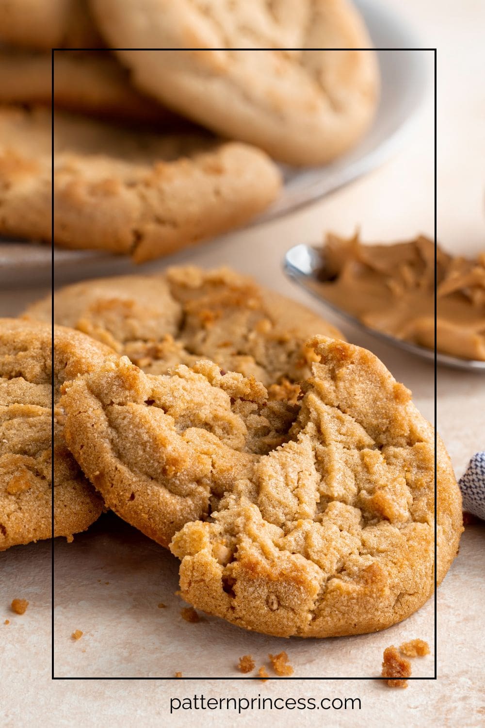 Best Peanut Butter Cookies on Plate