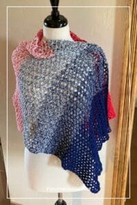 Easy Rectangle Shawl Pattern Liberty's Embrace - Pattern Princess