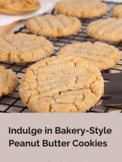 Indulge in Bakery-Style Peanut Butter Cookies