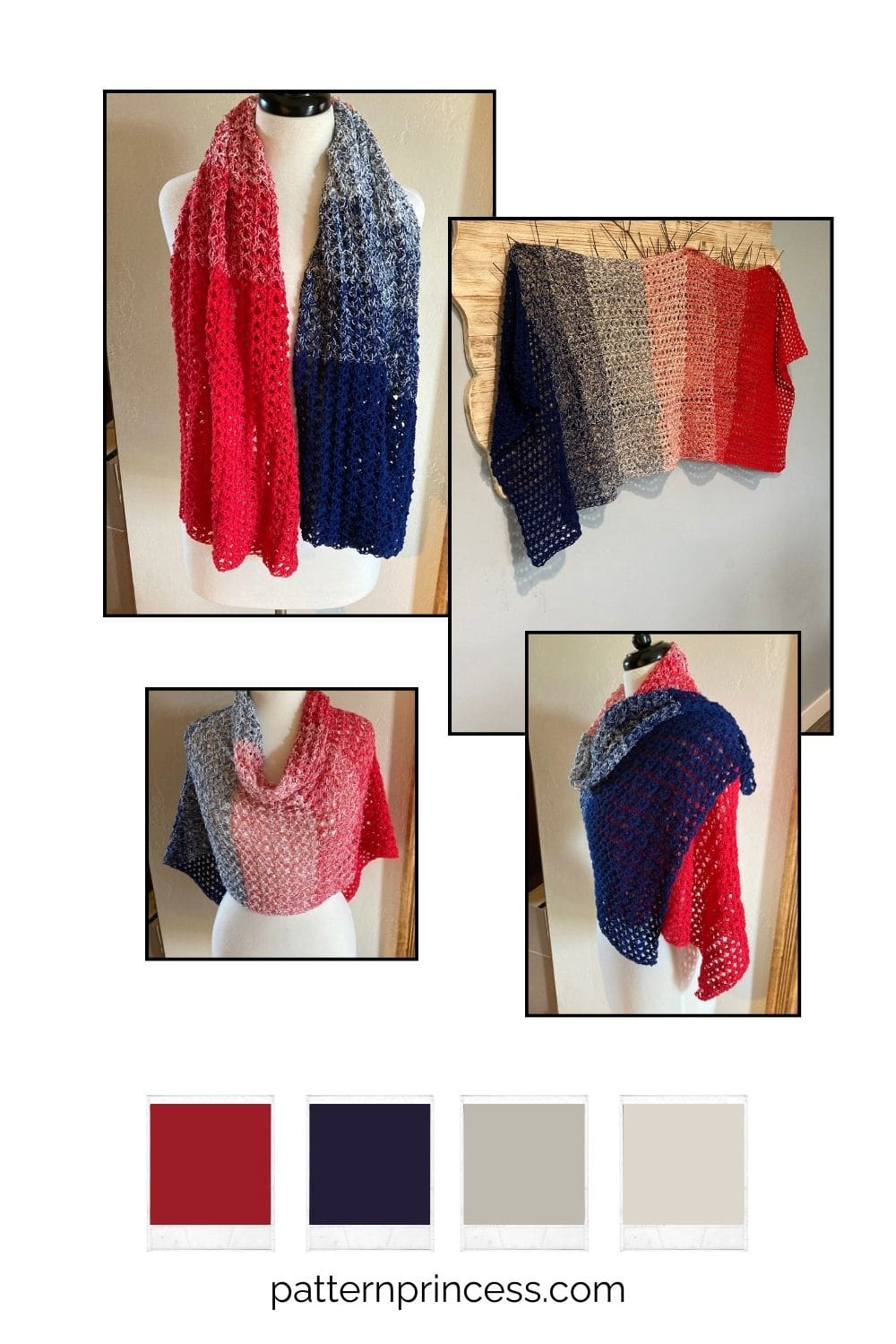 Rectangular Lightweight Shawl Styled