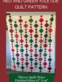 Red and Green Yuletide Quilt Pattern