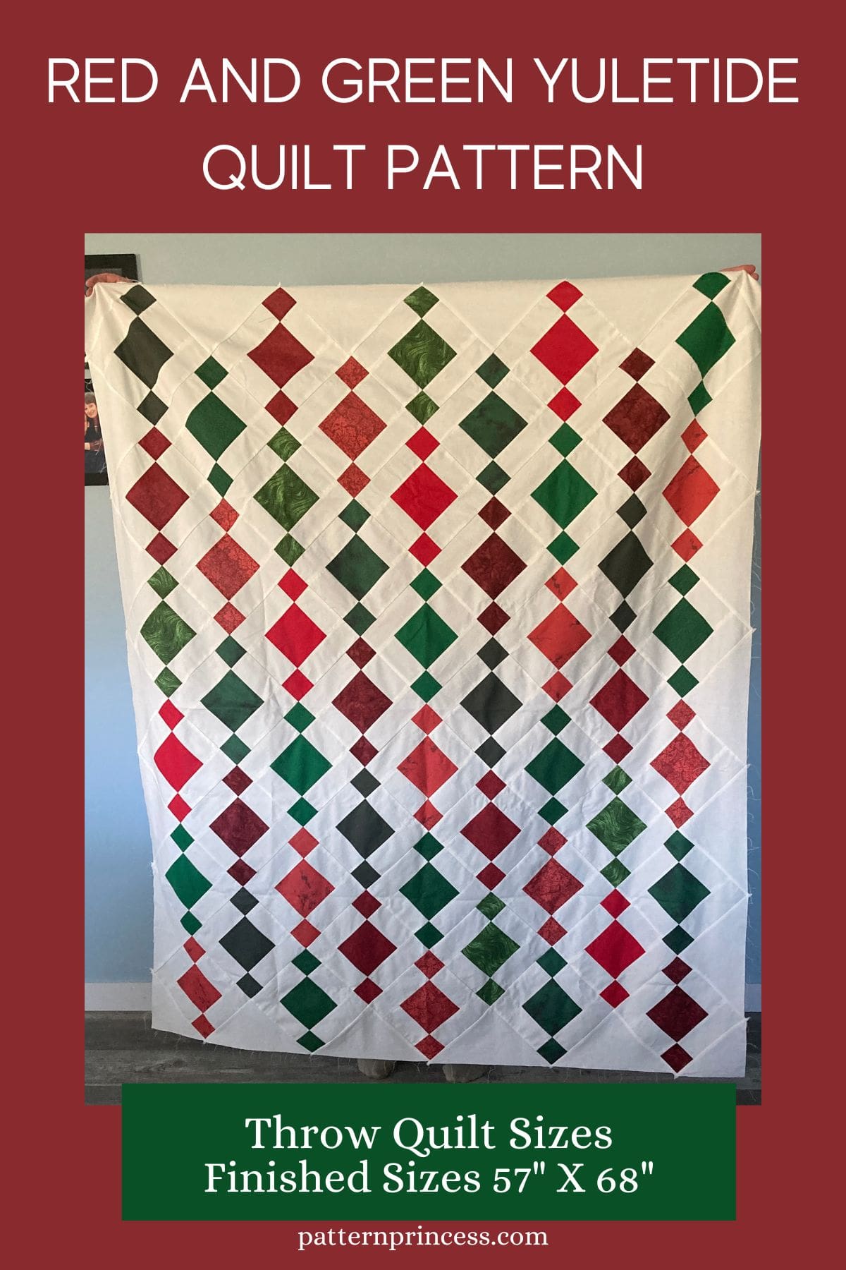 Red and Green Yuletide Quilt Pattern