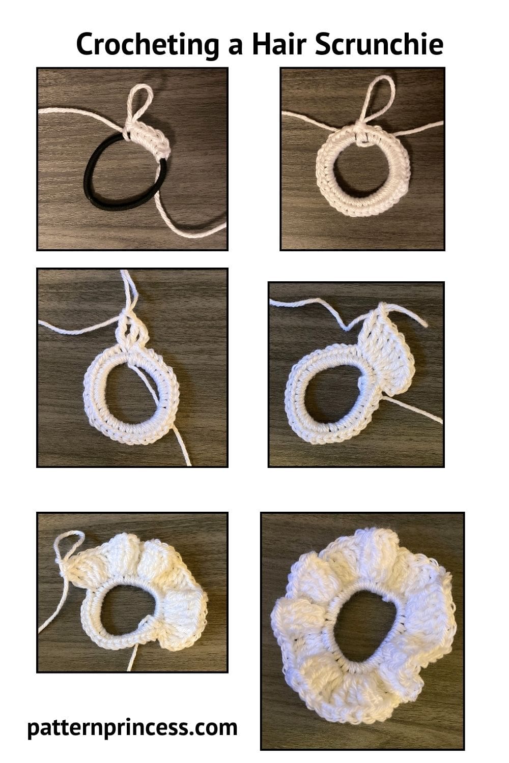 Crocheting a Hair Scrunchie