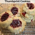 Favorite Raspberry and Almond Shortbread Thumbprint Cookies