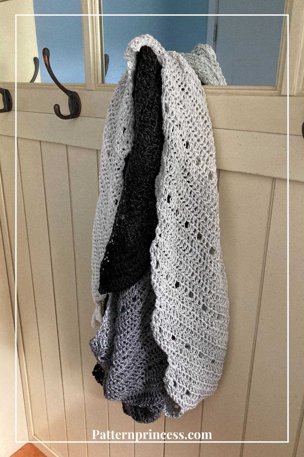 Asymmetrical Design Crochet Boomerang Shawl