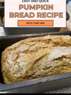 Easy and Quick Pumpkin Bread Recipe {With Cake Mix}