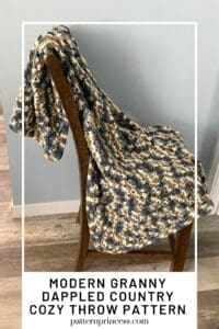 Modern Granny Dappled Country Cozy Throw Pattern