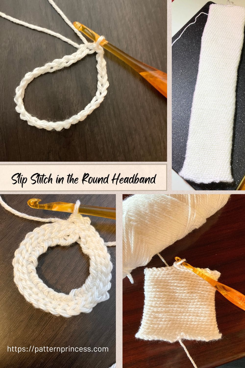 Slip Stitch in the Round Headband