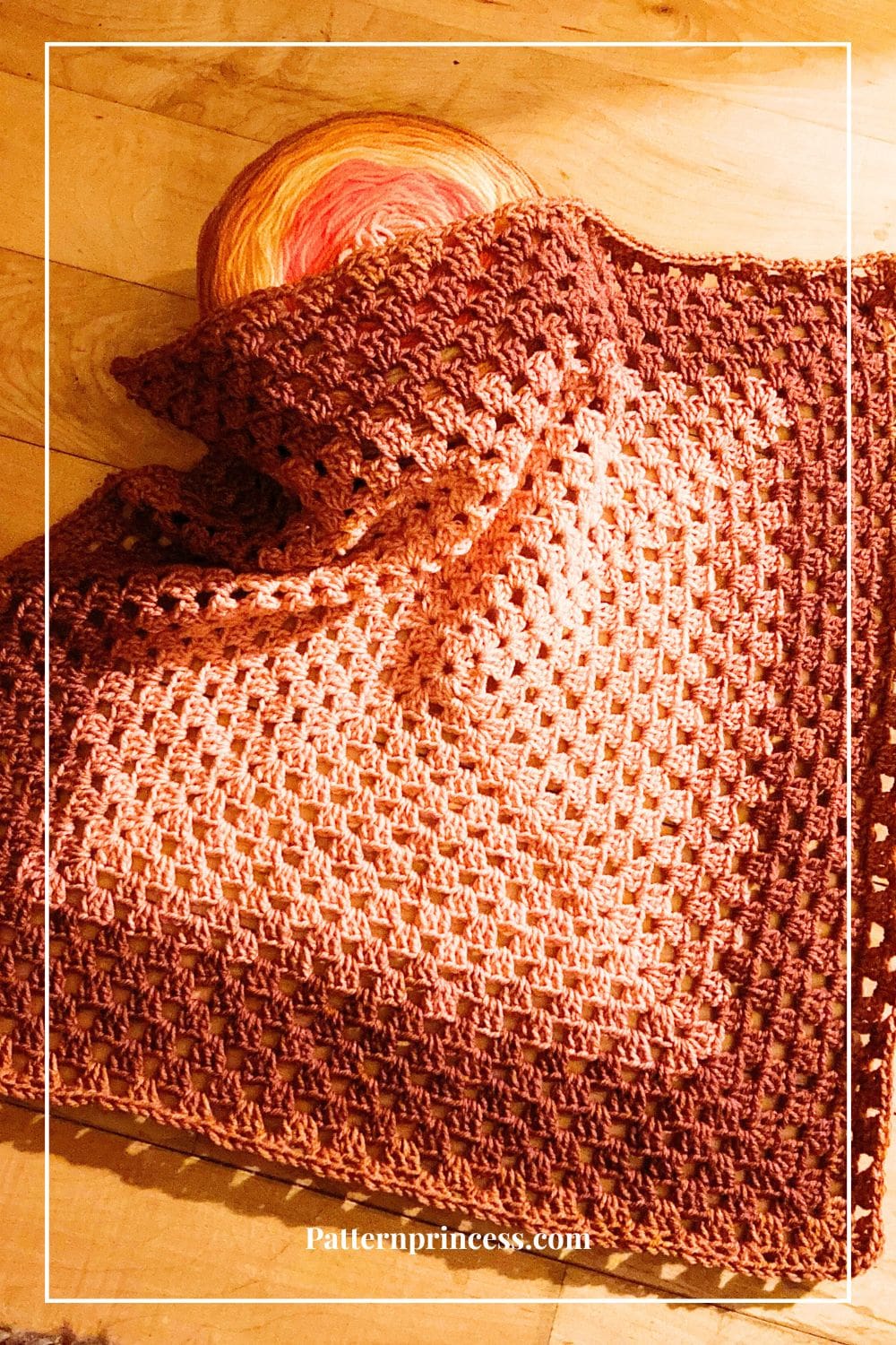 Crocheting the Continuous Granny Baby Blanket