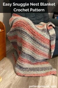 Easy Snuggle Nest Blanket Crochet Pattern