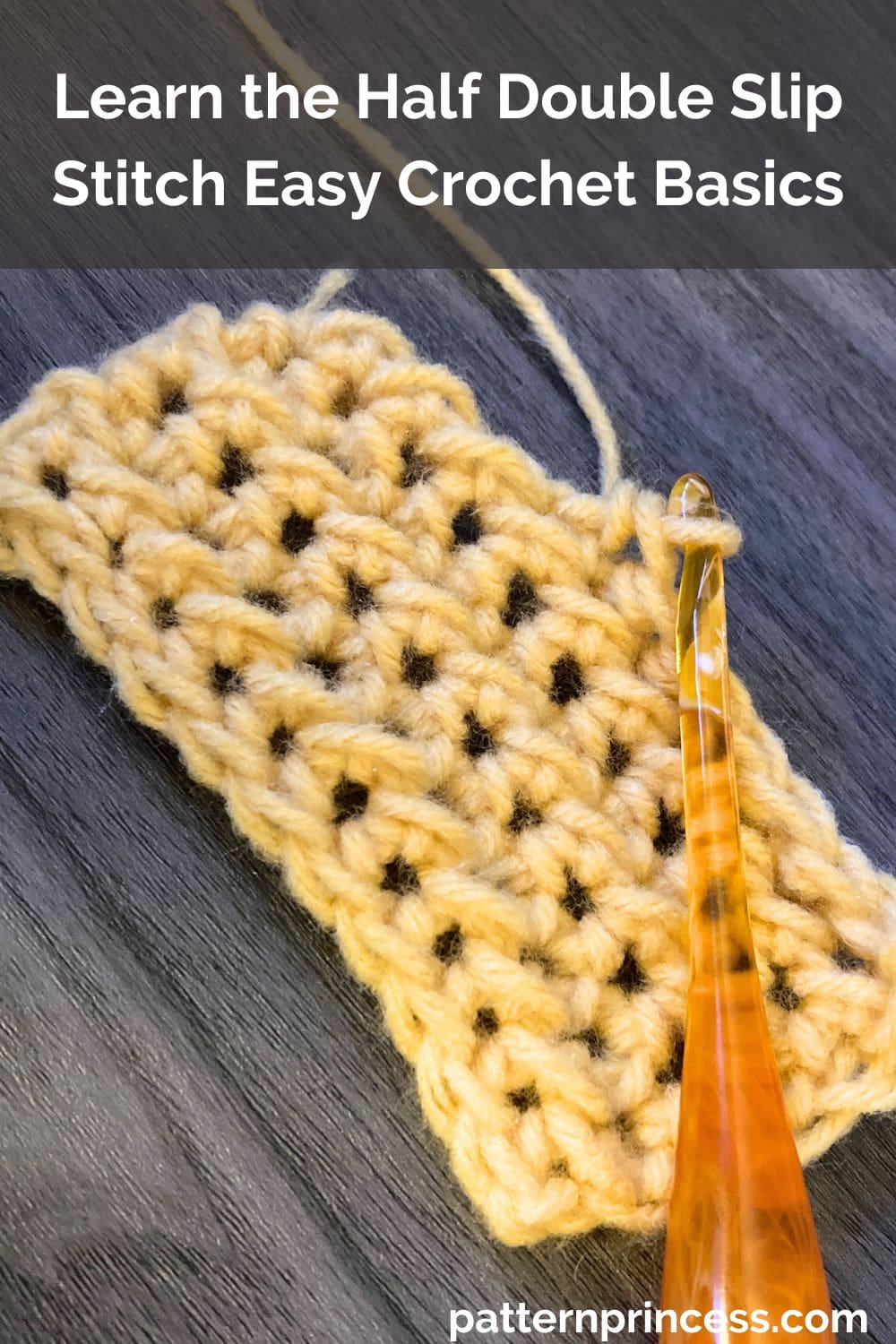 Learn the Half Double Slip Stitch Easy Crochet Basics