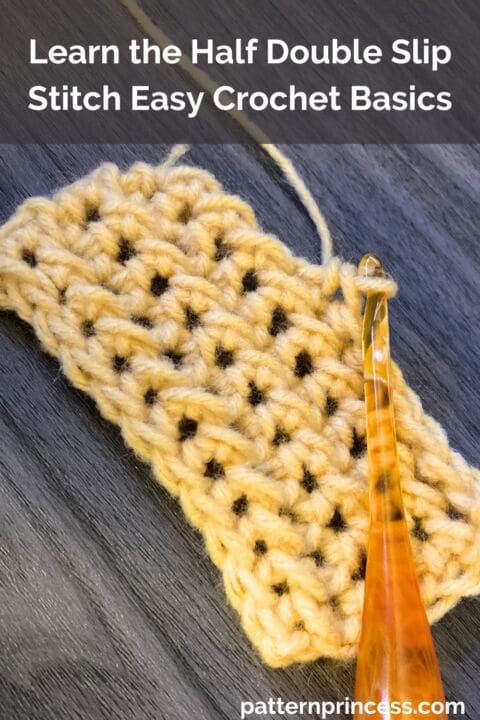 stitch scene: half double decrease (half double... Learn the Half Double Slip Stitch Easy Crochet Basics - Pattern Princess